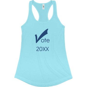 Vote 2013 Junior Fit Bella Sheer Longer Length Rib Racerback Tank Top