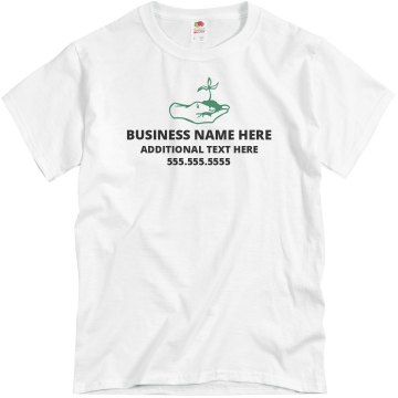 Upload Logo Landscaping Unisex Basic Gildan Heavy Cotton Crew Neck Tee