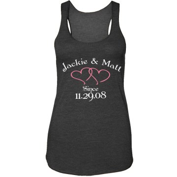 Wedding Date Junior Fit Bella Sheer Jersey Longer Length Tank Top