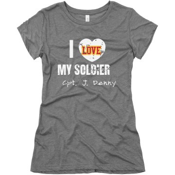 Love My Marine Tee Junior Fit Bella Triblend Tee