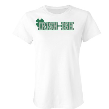 St. Patrick's Irish-ish Junior Fit Bella Sheer Longer Length Rib Tee