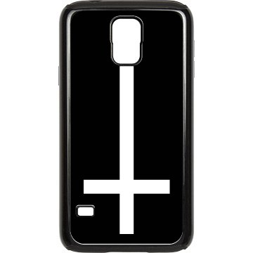 Upside Down Cross Case Rubber Samsung Galaxy S III Case Black