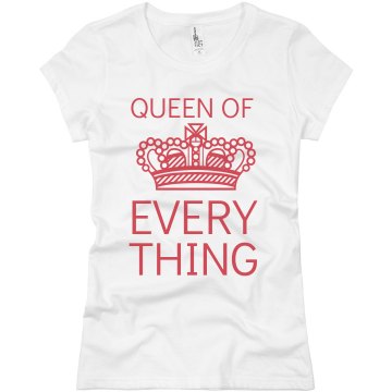 Queen Of Everything Junior Fit Basic Bella Favorite Tee