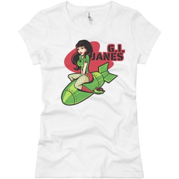Roller Derby Jane Junior Fit Basic Bella Favorite Tee