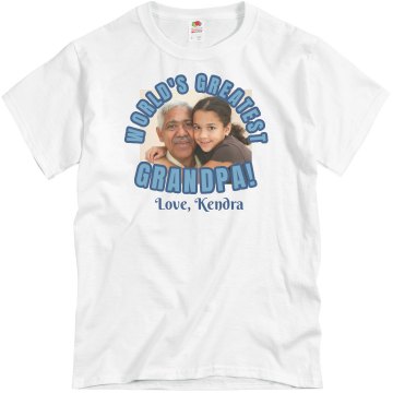 World's Greatest Grandpa Unisex Basic Gildan Heavy Cotton Crew Neck Tee