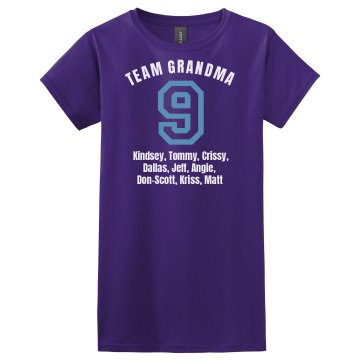 Team Grandma Misses Relaxed Fit Gildan Ultra Cotton Tee