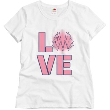 Color Guard Love Misses Relaxed Fit Basic Gildan Ultra Cotton Tee