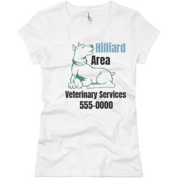 Veterinary Services Tee Junior Fit Basic Bella Favorite Tee