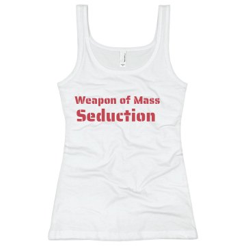 Weapon of Mass Seduction Junior Fit Bella Slit V-Neck Tee