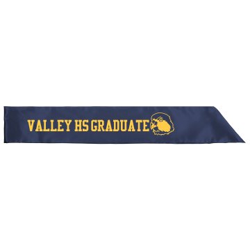 Valley HS Graduate Adult Satin Party Sash