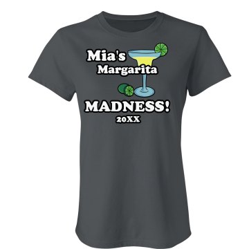 Margarita Madness 2013 Junior Fit Bella Sheer Longer Length Scoopneck Tee