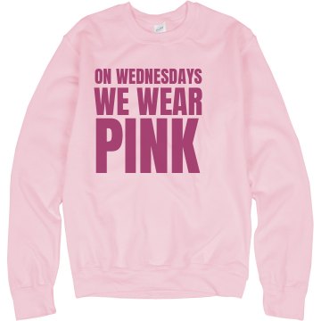 Wednesdays Wear Pink Crew Unisex Gildan Heavy Blend Sweatshirt