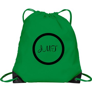 Jennie's Monogram Port & Company Drawstring Cinch Bag