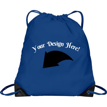 Your Design Here Port & Company Drawstring Cinch Bag