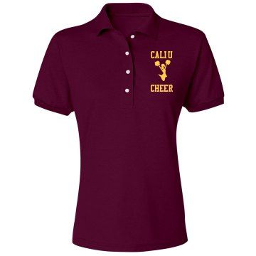 Cheer Polo Junior Fit Bella Mini Pique Polo