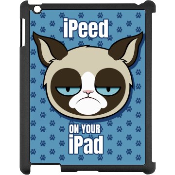 A Grumpy Cat Hates iPads Black iPad Snap-on Case