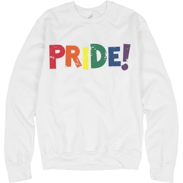 Pride Crew Neck  Unisex Hanes Crew Neck Sweatshirt