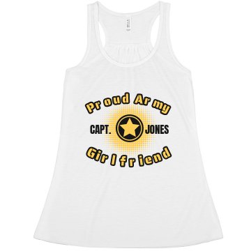 Army Girlfriend Misses Relaxed Fit Basic Anvil Heavyweight Tank Top