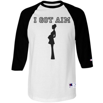 I Got Aim New Dad Tee Unisex Anvil 3/4 Sleeve Raglan Baseball Tee