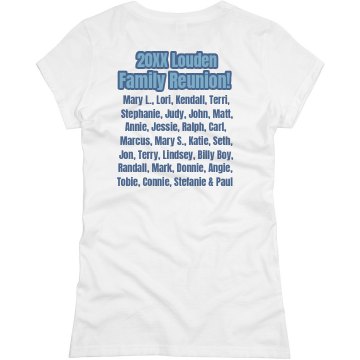 Family Vacation List Junior Fit Basic Bella Favorite Tee