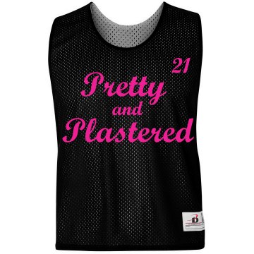 21st Birthday LAX w/ Back Badger Sport Lacrosse Reversible Practice Pinnie