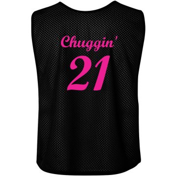 21st Birthday LAX w/ Back Badger Sport Lacrosse Reversible Practice Pinnie