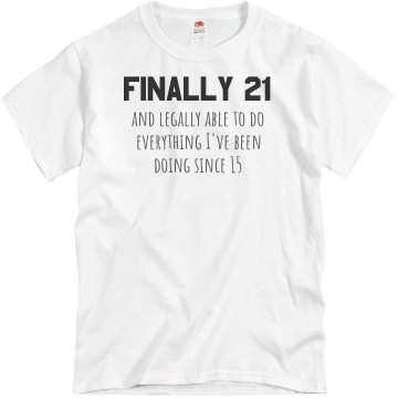 Finally 21 Unisex Gildan Heavy Cotton Crew Neck Tee