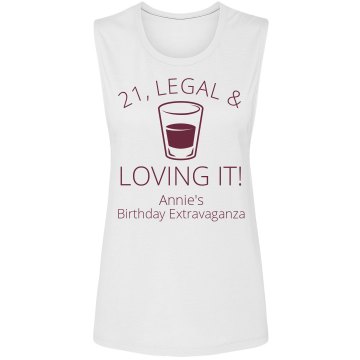 21 & Loving It! Junior Fit Bella Sheer Longer Length Rib Tee