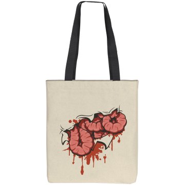 Halloween Bag-O-Guts Liberty Bags Cotton Canvas Tote