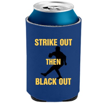 Strike Out Black Out The Official KOOZIE Can Kooler