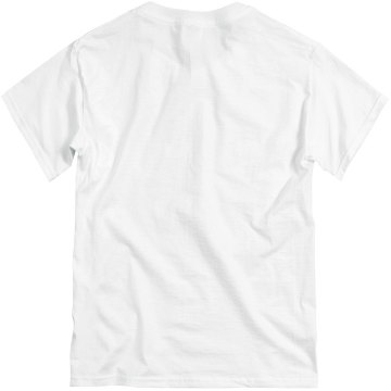 50th Birthday w/ Back Unisex Basic Gildan Heavy Cotton Crew Neck Tee
