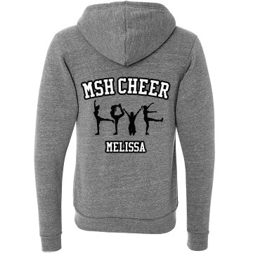 Cheer Hoodie Unisex Canvas Triblend Zip Hoodie