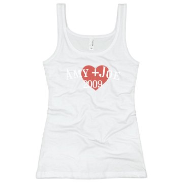 Amy + Joe Junior Fit Bella Longer Length 1x1 Rib Tank Top