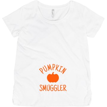 Pumpkin Smuggler Preggers Misses Relaxed Fit Gildan Ultra Cotton Tee