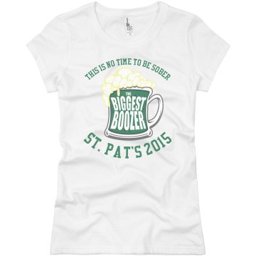 No Time To Be Sober Junior Fit Basic Bella Favorite Tee