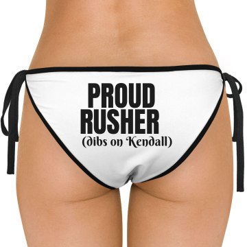 Proud Rusher for Kendall American Apparel Nylon Tricot Side-Tie Bikini Swimsuit Bottom