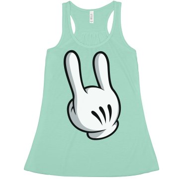 Bull Horns Neon Tank Misses American Apparel Neon Oversized Crop Tank