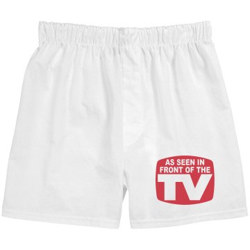 As Seen in Front of TV Unisex Robinson Boxer Shorts