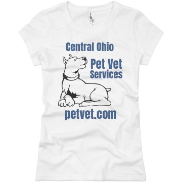 Central Ohio Vet Tee Junior Fit Basic Bella Favorite Tee