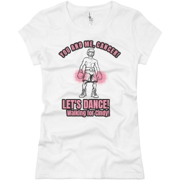 Beat Cancer Tee Junior Fit Basic Bella Favorite Tee