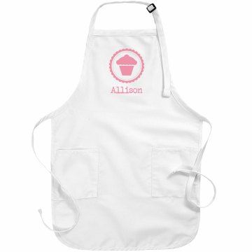 Custom Cupcake Apron Basic White Apron