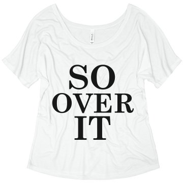So Over It Misses Bella Flowy V-Neck Half-Sleeve Tee