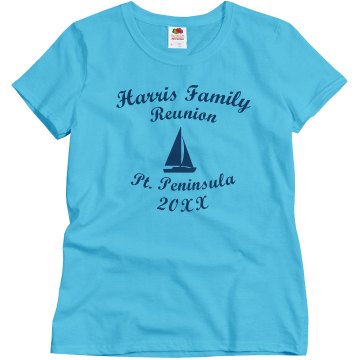 Harris Family Reunion Misses Relaxed Fit Basic Gildan Ultra Cotton Tee