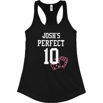 Josh's Perfect 10 Junior Fit Bella Sheer Longer Length Rib Racerback Tank Top