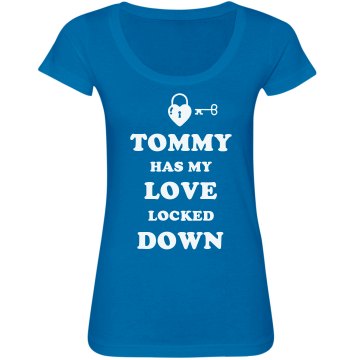 love lockdown Junior Fit Bella Sheer Longer Length Scoopneck Tee
