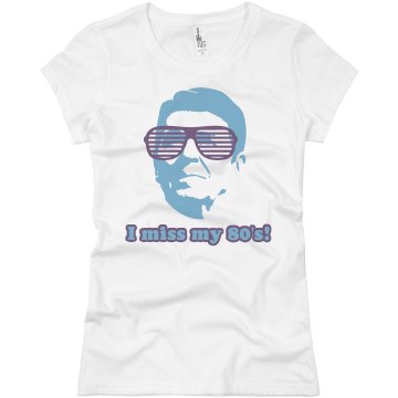 Miss My 1980's Junior Fit Basic Bella Favorite Tee