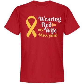 Red Friday for Wife Unisex Gildan Heavy Cotton Crew Neck Tee