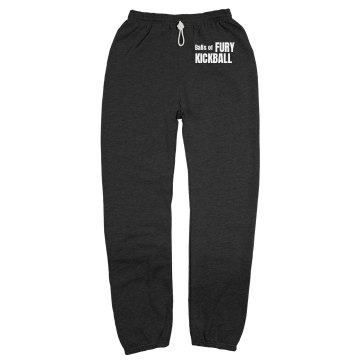 Balls of Fury Sweatpants Unisex Gildan Ultra Blend Open Bottom Pocketed Sweatpants