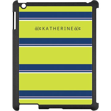 Custom Name iPad Case Black iPad Snap-on Case