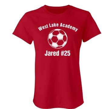 Academy Soccer Jersey Junior Fit American Apparel Fine Jersey Tee